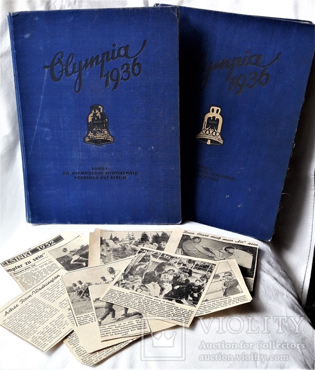 Журналы "Олимпия 1936", 1 и 2 том, Берлин, Германия, 1936 г, Третий Рейх, А. Гитлер, R, фото №2