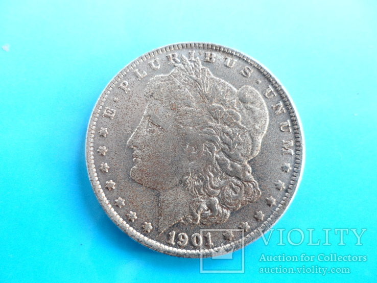 1 доллар 1901 год США , копия, фото №2