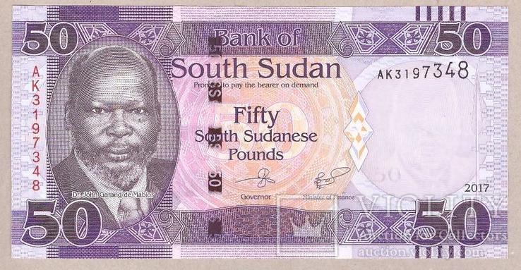 Южный Судан 50 фунтов 2017 г. UNC, фото №2