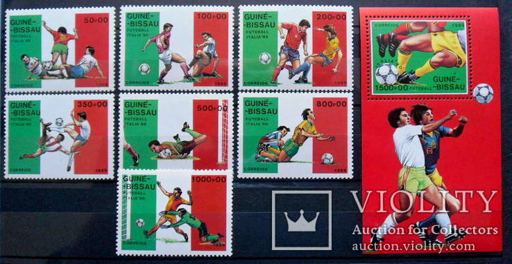 Гвинея Бисау ЧМ 1990 футбол спорт MNH** 17 евро, фото №2