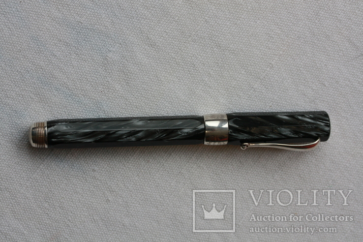 Ручка Montegrappa Symphony Black Fountain Pen 18К перо, фото №4