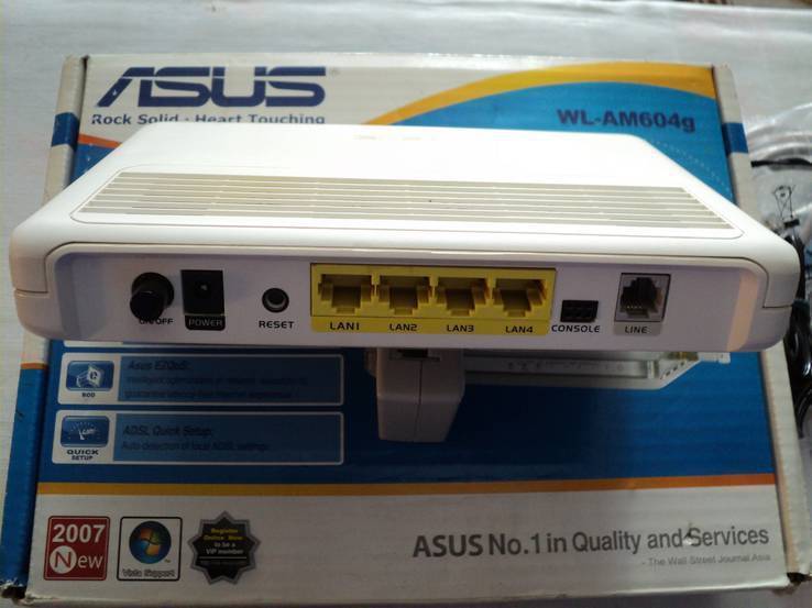 ADSL модем Asus на 4 порта с WiFi, numer zdjęcia 6