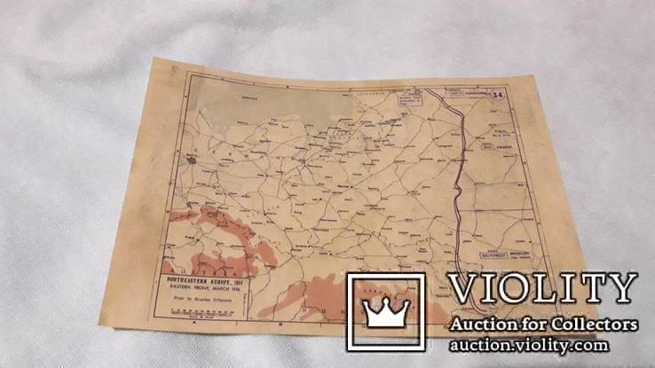Копия карты  1914-1916 года, фото №2