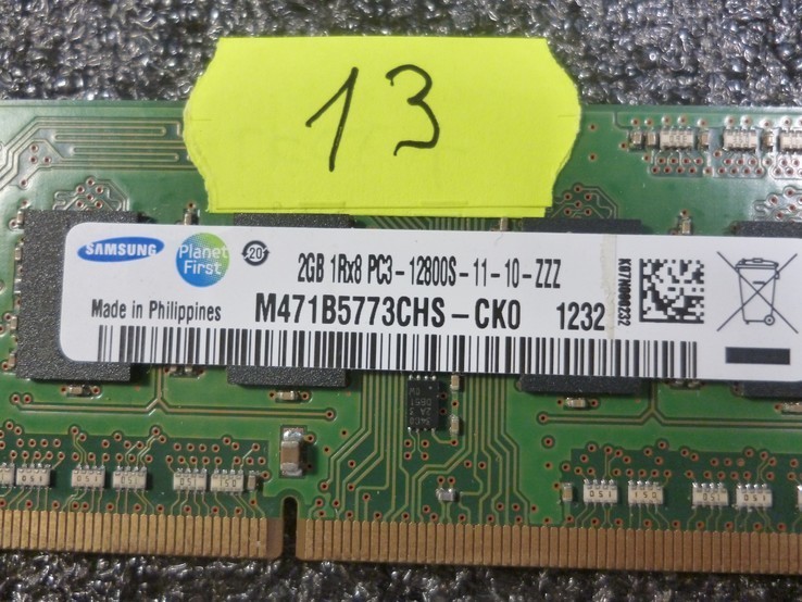 № 13 Оперативка для ноутбука DDR 3  2GB  Проверена Memtest86, фото №3