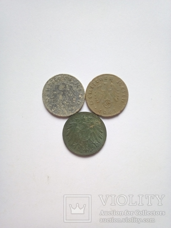 Монеты 11шт. разных годов и номинала. (Германия), фото №9