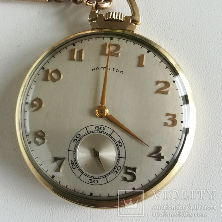 Карманные часы Hamilton  с шатленом