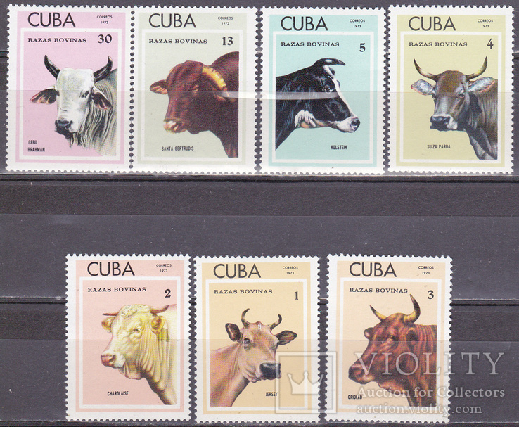Куба  коровы MNH