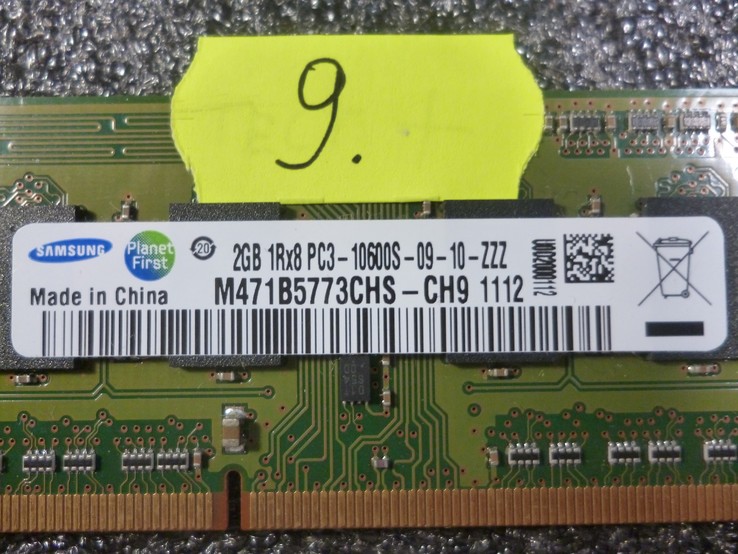 № 9 Оперативка для ноутбука DDR 3  2GB  Проверена Memtest86, photo number 3