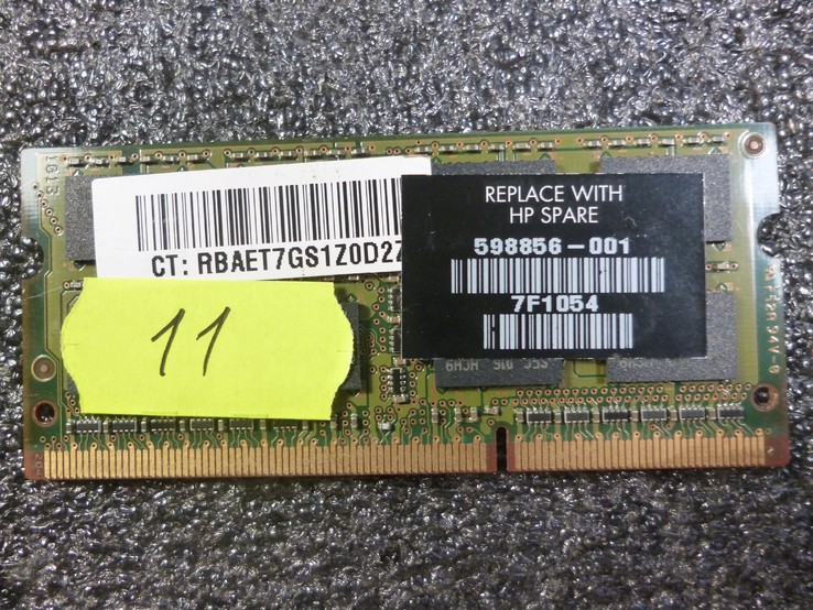 № 11 Оперативка для ноутбука DDR 3  2GB  Проверена Memtest86, фото №2