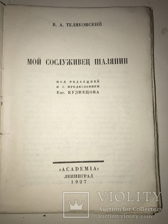 1927 Мой сослуживец Шаляпин Обложка Авангард, фото №9