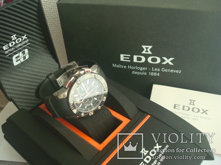 Швейцарские часы EDOX мужские Оригинал EDOX CLASS 1 - N 370223 / 10012, фото №3