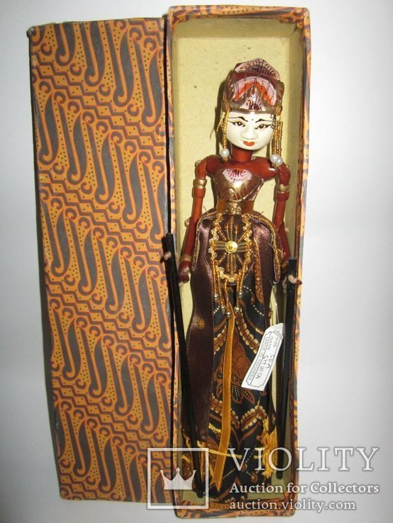 Тростевая кукла Принцесса Деви Аримби дерево Индонезия, фото №6