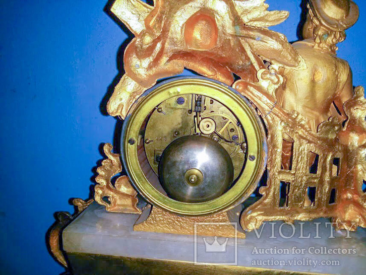 Каминные часы + два канделябра 19 век, фото №9