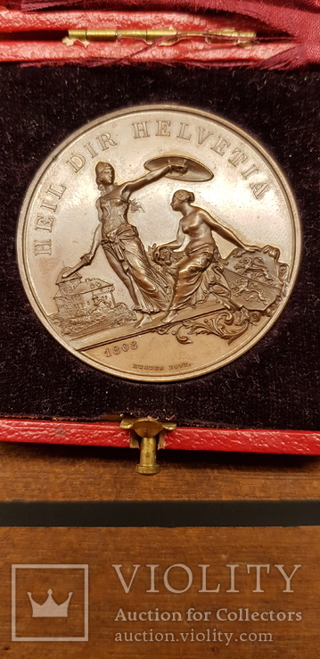 Стрілковий фестиваль кантон Thurgau 1890 bronze medaillen., фото №8