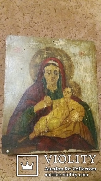 Икона Божья матерь с младенцем., фото №2