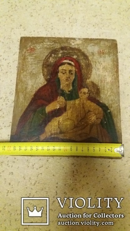 Икона Божья матерь с младенцем., фото №9