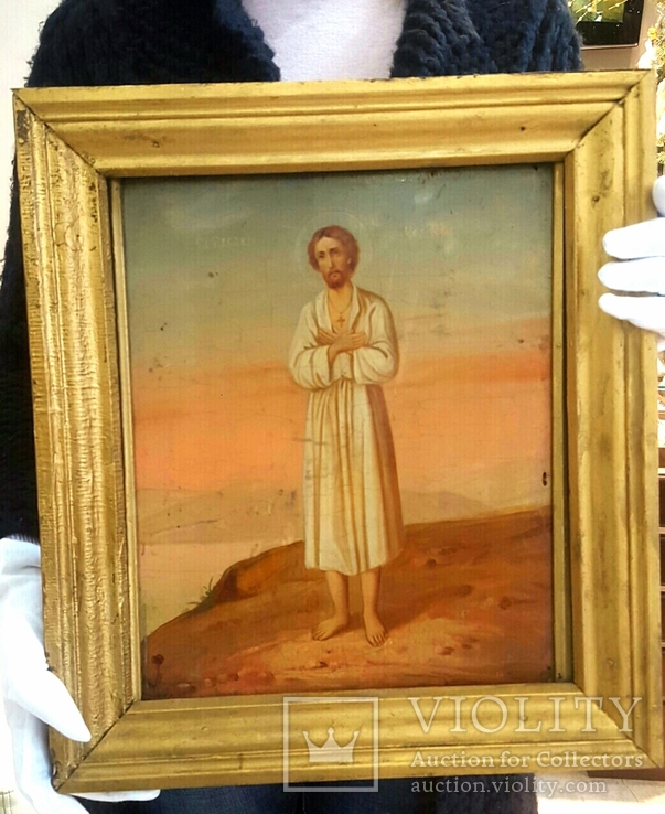Икона Святой Алексий Человек Божий, 19 век. Акафист Св. Алексию Человеку Божьему, photo number 4