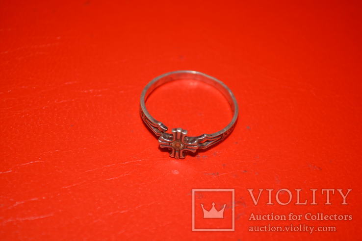Серебряное кольцо "Спаси и сохрани", фото №2