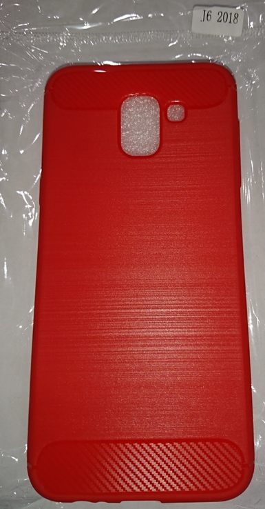 Бампер (чехол) Samsung J6 2018 red