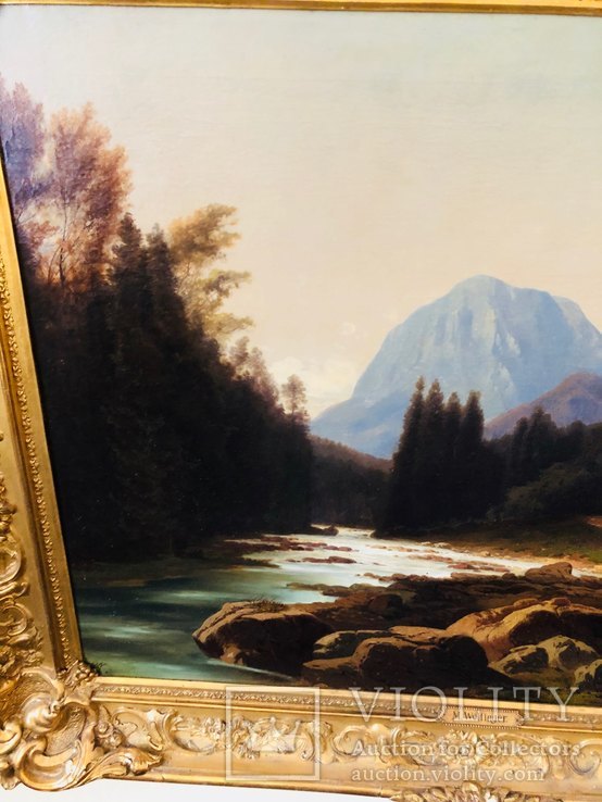 Картина “Домик в горах” худ.Wolfinger.M, фото №8
