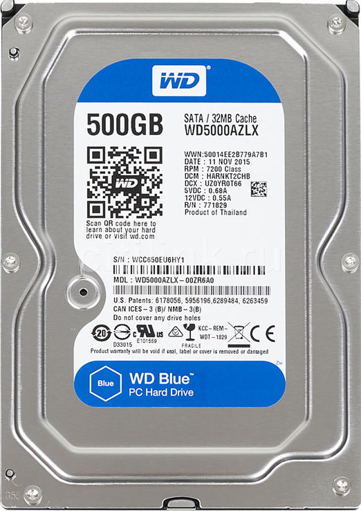 Жесткий диск  Western Digital 500Gb SATA