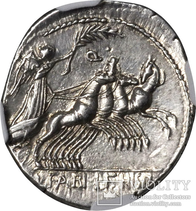 Республиканский денарий  C. Annius 82-81 г. до н.э., фото №3