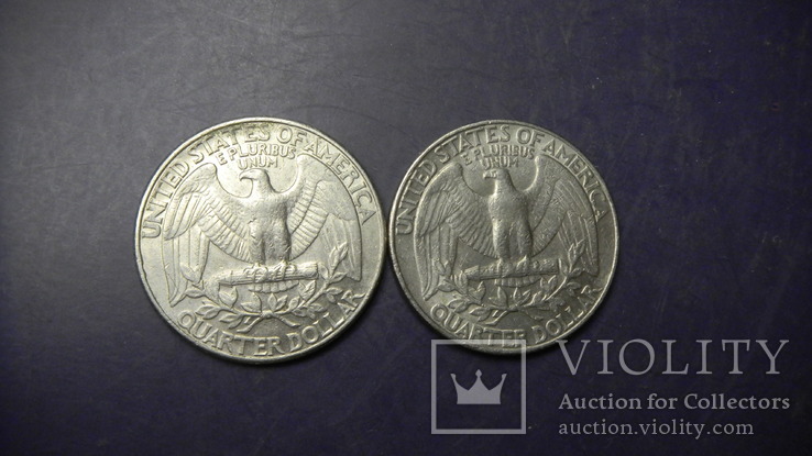 25 центів США 1989 (два різновиди), фото №3