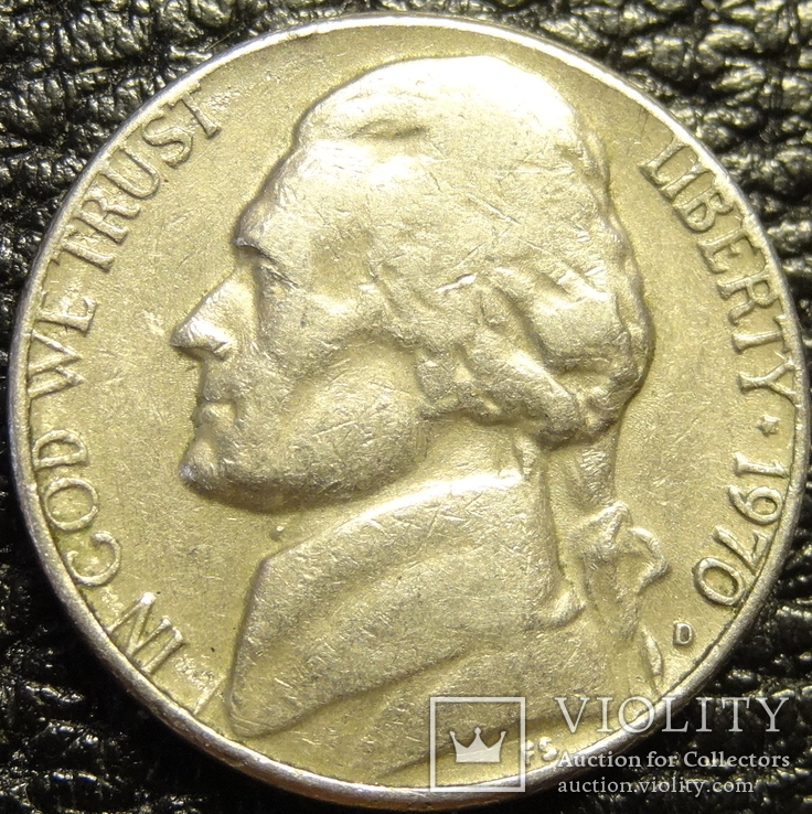 5 центів США 1970 D, фото №2