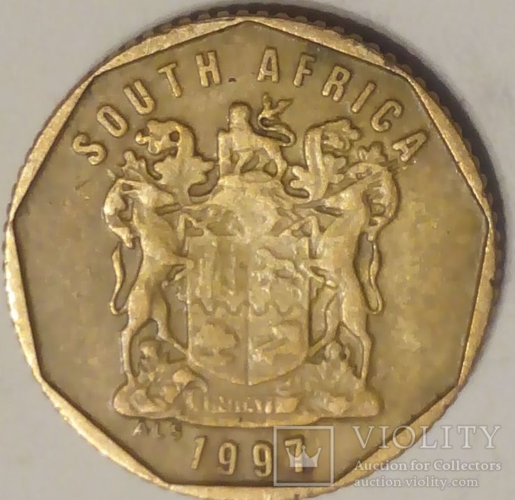 ЮАР 10 центов 1997, фото №3