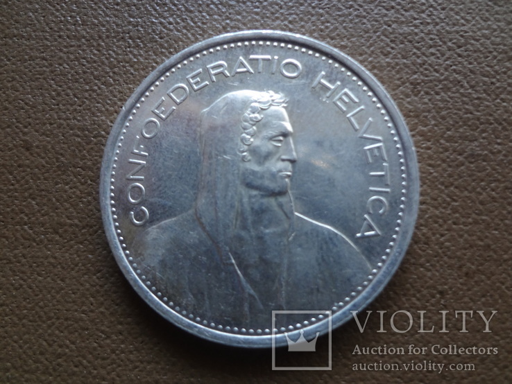5 франков 1967  Швейцария   серебро (Я.3.6)~, фото №2
