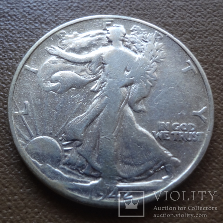 50 центов 1942  США  серебро (Я.4.2)~, фото №2
