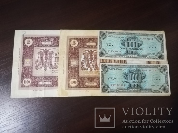 Бони Італії Mille Lire 1943 А, фото №4