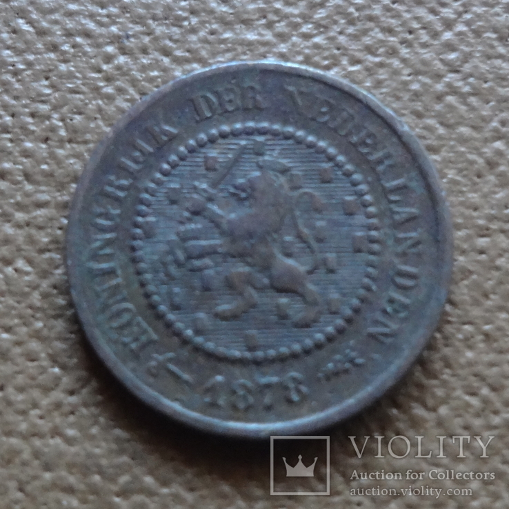1/2 цента 1878 Нидерланды редкая   (П.4.20)~, фото №2