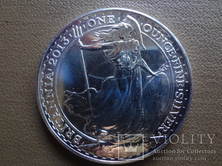 2 фунта 2013 Великобритания унция серебро    (Ф.5.13)~
