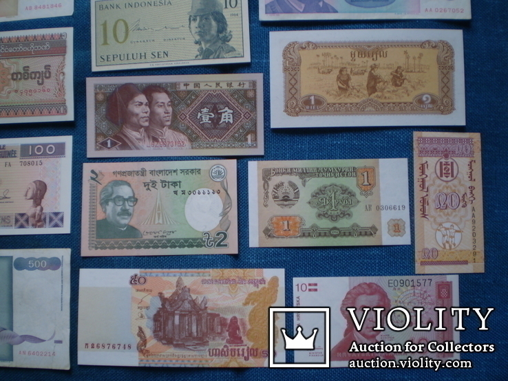 Коллекция  Банкнот  разных стран.  22 штуки., фото №5
