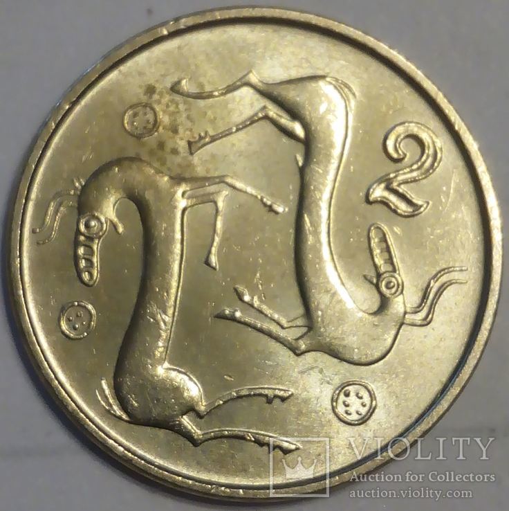 Кипр 2 цента 1996