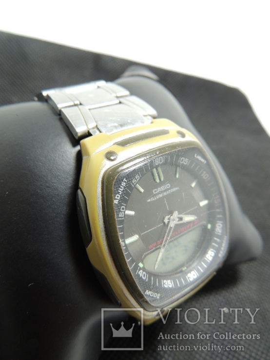 Фирменные часы ‘‘japan movt’’ Casio оригинальный браслет + будильник + мировое время (Сделаны в Китае), фото №3