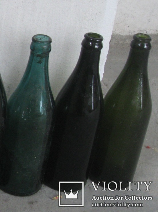 200 шт.послевоенных пивных бутылок(на интерьер), фото №2