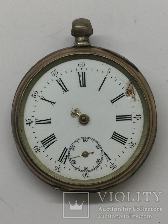 Часы карманные серебро на запчасти или под реставрацию
