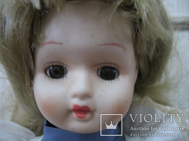 Фарфорова лялька, кукла 40 см  на подставке., фото №8