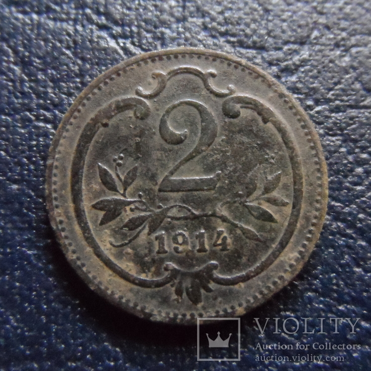 2 геллера  1914  Австро-Венгрия    (П.5.18)~