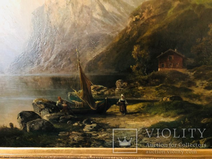 Картина Горное Озеро, фото №10