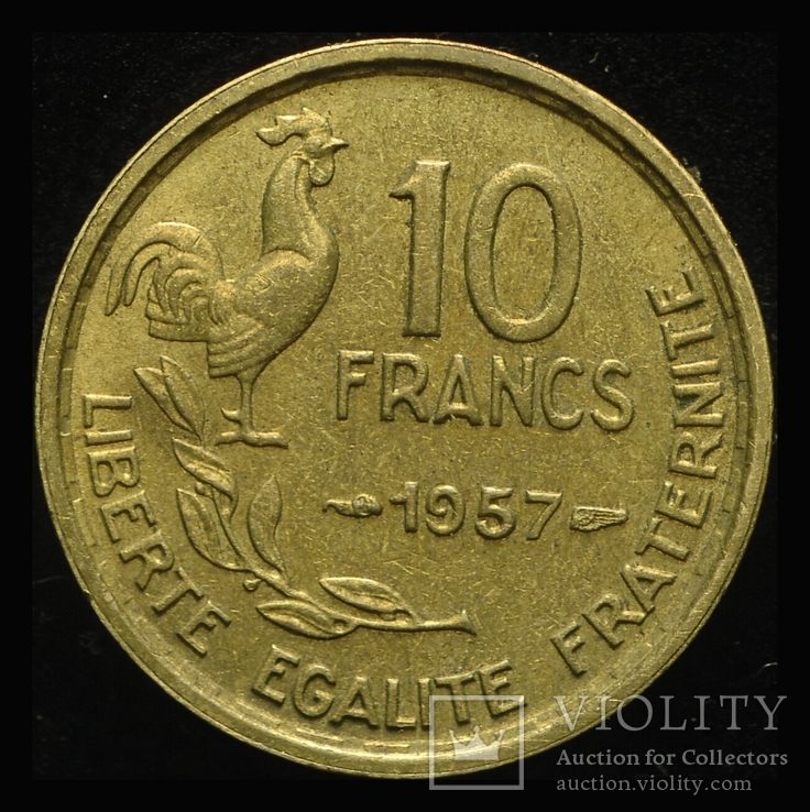 Франция 10 франков 1957 Unc