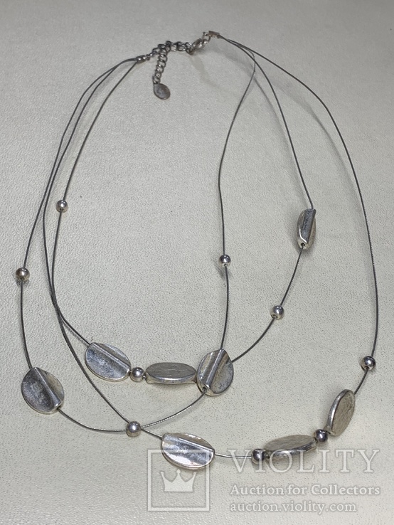 Ожерелье со вставками не известного металла, фото №2