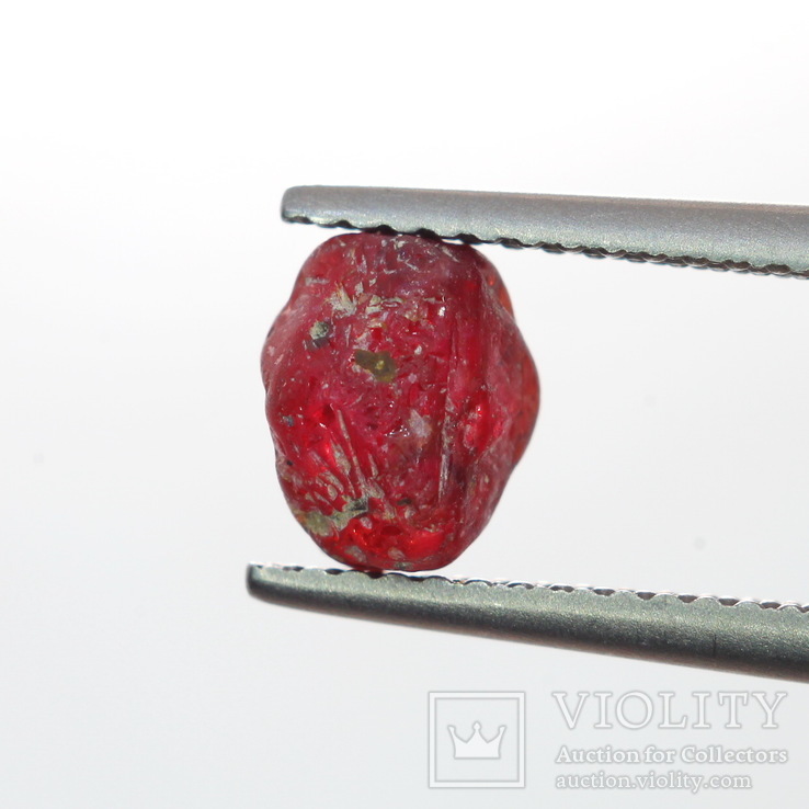 Природный не облагороженный кристалл рубина 2.03ст 7х6х5мм, фото №5