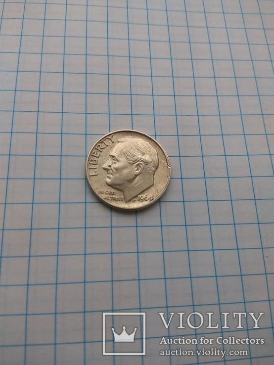 10 центов 1964 года D, фото №2