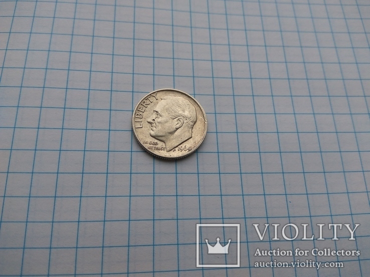 10 центов 1964 года D, фото №3