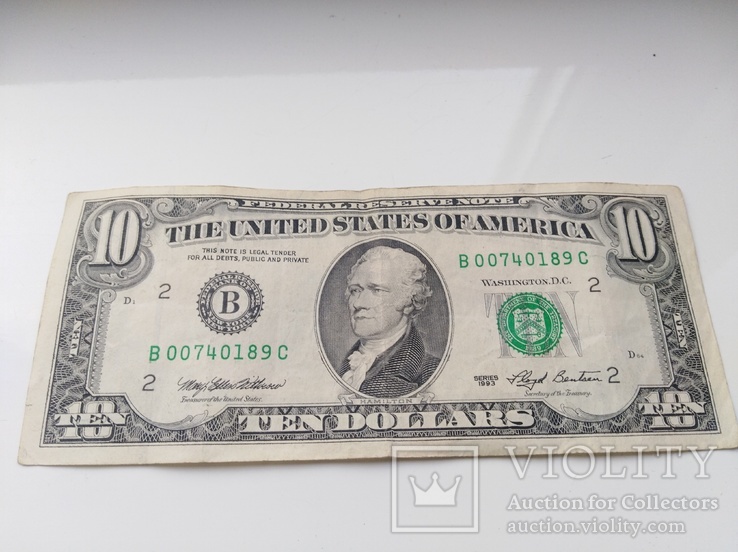 10 доларов 1993 год, фото №6