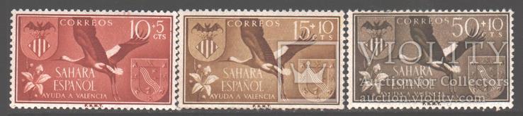 Испанская Сахара. 1958. Птицы, гербы **.