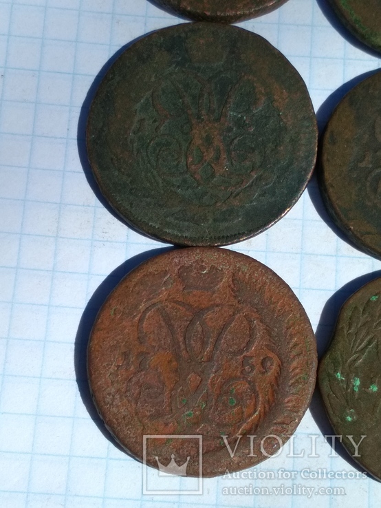 6 монет номиналом 2 копейки ( 1757, 1759, 1758, 1761 ), фото №5